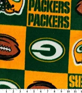 " Green Bay Packers" patch Fleece Blanket and Pillowcase (Crib Set 2)