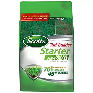 Scotts Turf Builder Starter Food for New Grass - 1,000 Sq. Ft. | Lawn Fertilizer For Newly Planted Grass | Also Great For Sod & Grass Plugs | Not Sold in the State of Florida