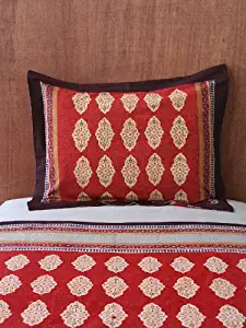 Spice Route ~ Red Orange Moroccan Style Decorative Pillow Cover 27" x 21"