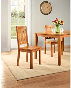 Better Homes and Gardens Bankston Dining Chair, Set of 2, Honey