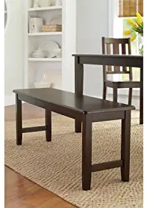 Better Homes and Gardens Bankston Dining Bench, Mocha