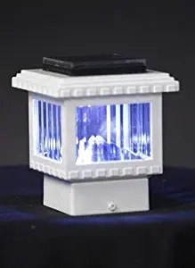 Aurora Polaris Mini Solar Deck Light, 2-1/2" Post, 1W LED, White