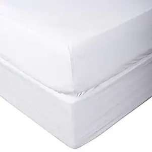 HighCaliber Beddings Hotel Collection 100% Egyptian Cotton Bedding Set 800 Thread Count Solid 1 Piece Fitted Sheet ONLY King Size Sateen Weave 25 inch Deep Pocket(Bottom Sheet ONLY) White Color