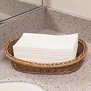 Disposable Guest Towels - Linen Feel Hand Napkins- For KItchen, Dining, Bathroom, Weddings, Parties, & Special Occasions, White Hand Towels (100 Pack)