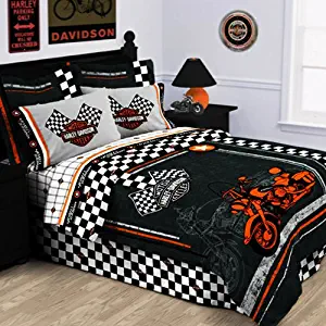 Harley-Davidson Racing Flag Pillow Sham