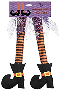 Win&Co Halloween Car Auto Costume Decoration Witch's Legs (Purple)