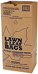 Duro Bags 21089 2-Ply Garbax Lawn and Leaf Bag, 50 lb, 16 in L x 12 in W x 35 in D, Paper, Kraft, (Pack of 5)