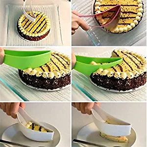 MAZIMARK--Plastic Pie Bread Cake Slicer Sheet Server Cutting Cutter Kitchen Gadget Hot
