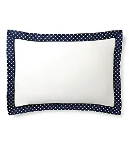 Ralph Lauren Modern Glamour Sophie Standard Sham 2.5" Polka Dot Flange