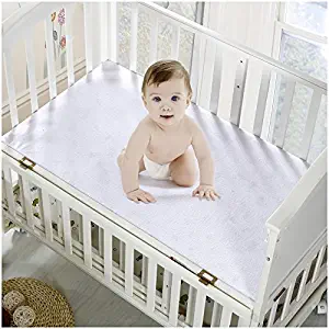 Mellanni Premium Waterproof Crib Mattress Protector - Dust Mite, Bacteria Resistant - Hypoallergenic - Fitted Deep Pocket - Better Than Pads, Covers or Toppers (Crib/Toddler Bed)