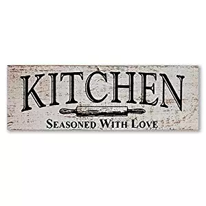 myVintageFinds Kitchen Sign - Rustic Kitchen Decor, Farmhouse Wall Decor, Made In America, Kitchen Sign Wall Decor And Decorations