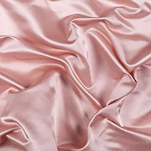 Bedify Bedding 100% Pure Silk Satin Sheet Set 7pcs, Silk Fitted Sheet 15'' Deep Pocket,Silk Flat Sheet,Silk Duvet Cover & Pillowcases Set !!! Queen, Rose Pink