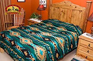 Mission Del Rey Southwestern Indian Style Bedspread - Navajo Pattern - King Size