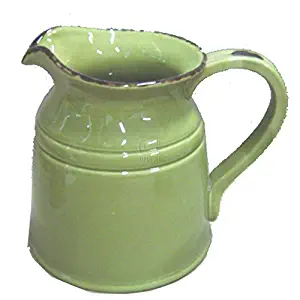 Home Essentials 1 X 5" Green Ceramic Turino Pitcher, Green