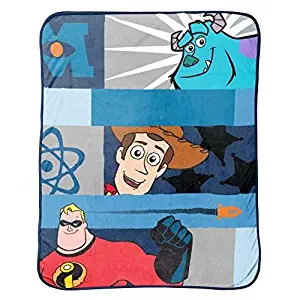 Jay Franco Disney Pixar Filmstrip Fleece Blanket, Twin