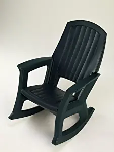 Hunter Green Outdoor Rocking Chair, 600-Lb. Capacity