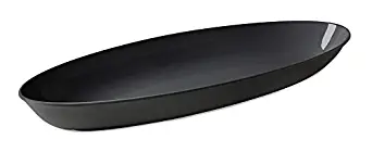 G.E.T. ML-256-BK, Siciliano Collection, Black 10.4 qt., 30" x 11.75" Deep Oval Platter (Qty, 1)