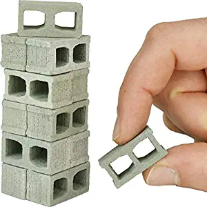 Acacia Grove Mini Cinder Blocks, 12 Pack, 1/12 Scale