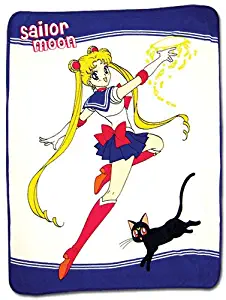 Great Eastern Entertainment SAILORMOON Sailor Moon and Luna Throw Blanket