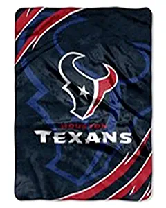 NFL Football Houston Texans Royal Plush Rachel King Size Throw Blanket