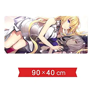 DMWSD Fate Series Mouse Pad Table Mat Fate/Stay Night Anime Character Jeanne D'Arc Salvation Holy Virgin Revenge Witch Super Large Seam Slip Game Mouse Pad Desk Laptop PC Peripherals (Color : 2)