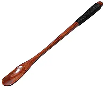 Best Quality Long Handle Spoon Wood Rice Soup Dessert Coffee Tea Mixing Wrapping, Wooden Cooking Fork - Wooden Shovels, Spoon In Home And Garden, Bamboo Kitchen Utensils, Coconut Bowl