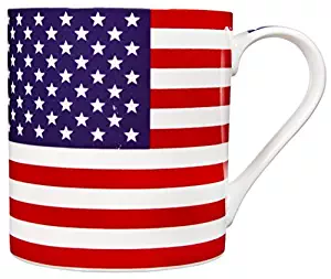 Home Essentials American Flag Coffee Mug, Stoneware, 17 ounce