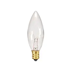 Replacement 7 watt 120 volt bulb for electric window candle lamp, 25 count by Darice