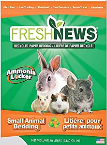 Fresh News Paper Small Animal Bedding, 40,000-Cubic Centimeter