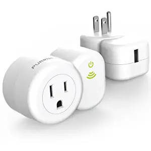 PureGear PureSwitch Wireless Wi-Fi Smart Plug Electrical Outlet Switch, 2-in-1 Plug, and USB Charging Port, Timer, No Hub Required, Remote Access with Apple HomeKit, HomePod, Siri for iOS 8.1 or later