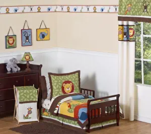 Jungle Time Kids Toddler Bedding 5 pc Set by Sweet JoJo Designs