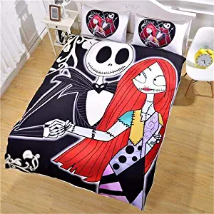 Sharper Glory Nightmare Before Christmas Hotel Luxury 3pc Duvet Cover Set Ultra Soft Premium Bedding Collection no Comforter (King)