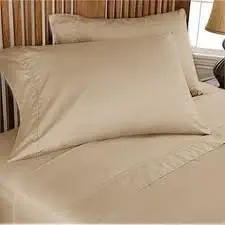 Twin Sleeper Sofa Bed Sheet Set (36"x72"x6"), Taupe Plain Color, 100 Percent Egyptian Cotton 600 Tc