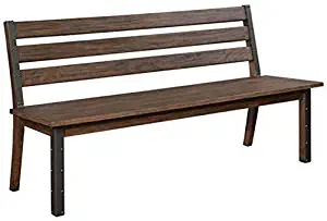 Atwater Dining Bench with Metal Studded Accents Vintage Bourbon