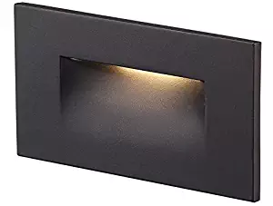 Cloudy Bay 120V LED Step Light, 3000K Warm White 3W 100lm,Indoor/Outdoor Stair Light,Oil Rubbed Bronze Finis
