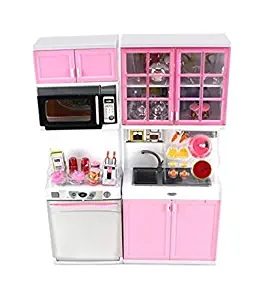 'Modern Kitchen 16' Battery Operated Toy Kitchen Playset, Perfect for Use with 11-12" Tall Dolls