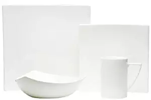 Red Vanilla Extreme White 16-Piece Dinnerware Set