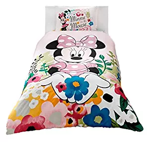 wellstil Minnie Mouse Glitter%100 Cotton Girl's Kid's Duvet/Quilt Cover Set Single/Twin Size Kids Bedding