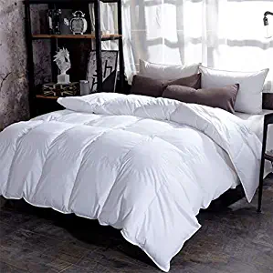 Duvet 100% White Goose Down All Seasons Insert Classic Quilt Hypoallergenic 100% Cotton Shell Down Proof (Double220240cm)