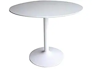 Coaster 105261-CO Round Dining Table, In White