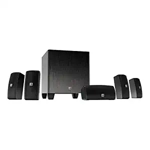 JBL Cinema 610 Advanced 5.1 Home Theater Speaker System with Powered Subwoofer (Renewed)
