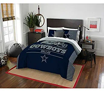 Dallas Cowboys Full / Queen Comforter & Pillow Shams (3 Piece Bedding Set)