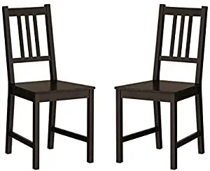 Ikea Wood Chairs Dining Room Kitchen Dinette 2 Chairs