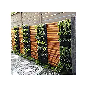 Delectable Garden 12 Pocket Hanging Vertical Garden Wall Planter For Yard Garden Home Decoration