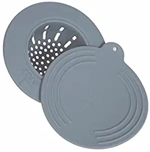 Core Kitchen Clean Solutions In-Sink Silicone Drain Strainer with Lid - Grey