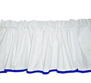 Baby Doll Bedding Forever Mine Junior Window Valance, Royal Blue