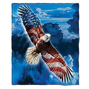 Dawhud Direct American Eagle Fleece Throw Blanket