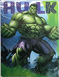 Marvel Avengers Hulk Silk Touch Sherpa Throw Blanket Twin Size 60"x80"