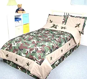 SoHo Designs Camouflage Army Boy Twin Kids Childrens Bedding Set 5 pcsDeal Specal !