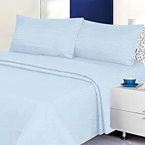 Millenium LinenFull Size Bed Sheet Set - Light Blue - 1600 Series 4 Piece - Deep Pocket-Cool and Wrinkle Fre e - 1 Fitted, 1 Flat, 2 Pillow Cases